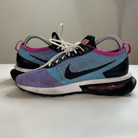 Nike Air Max Flyknit Racer Sneakers Pink Black Blue Women's Size 10 FD0822-500 - Picture 3 of 9